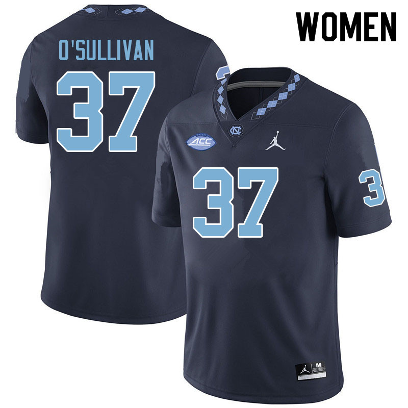 Women #37 Thomas O'Sullivan North Carolina Tar Heels College Football Jerseys Sale-Navy